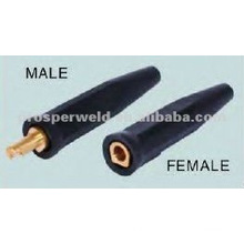 Black Welding Cable Connector 35/50mm Sq MIG TIG MMA Welding Male Connector Cable Joint 35mm